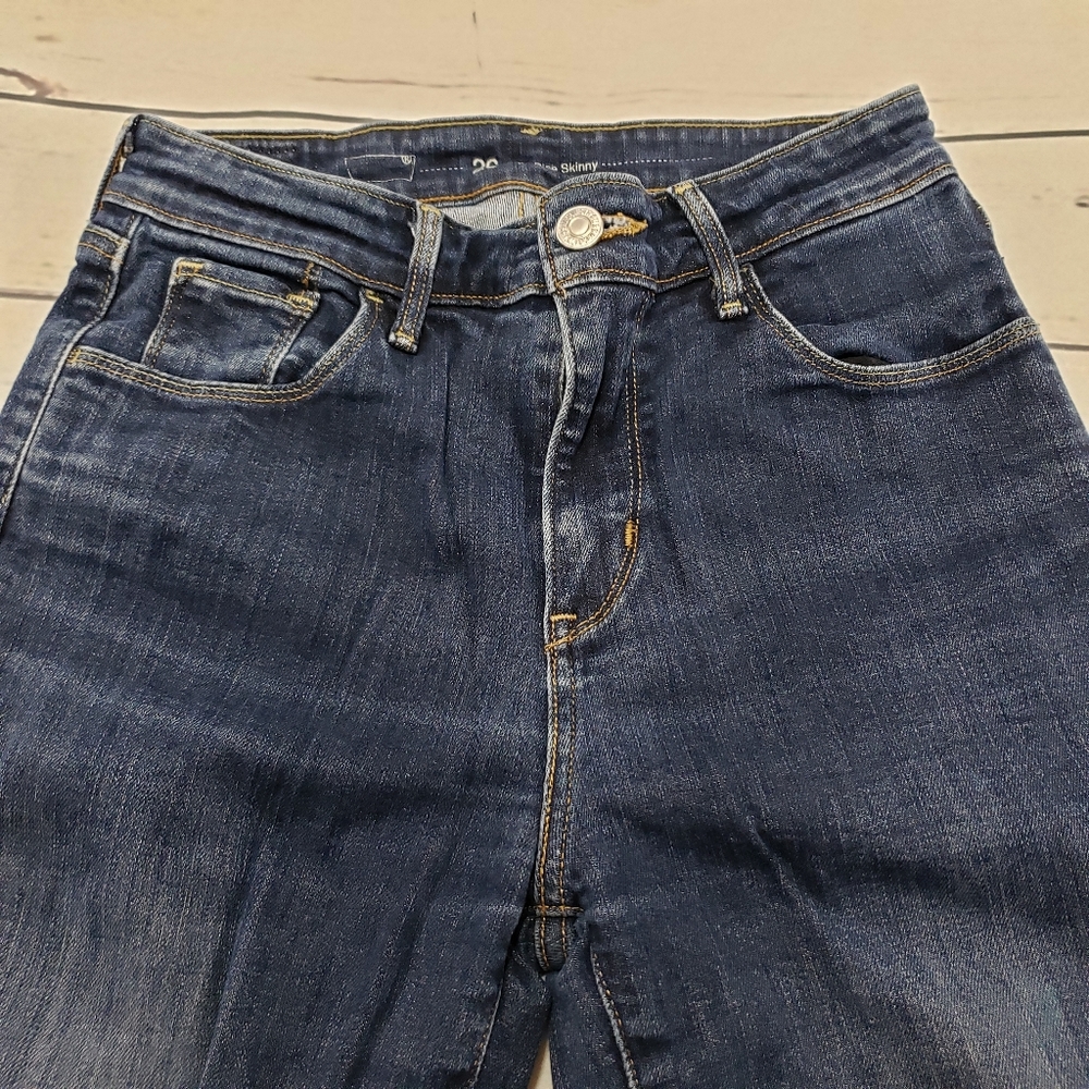 Levis Jeans Size 26 High Rise Skinny Blue Denim - Picture 3 of 6